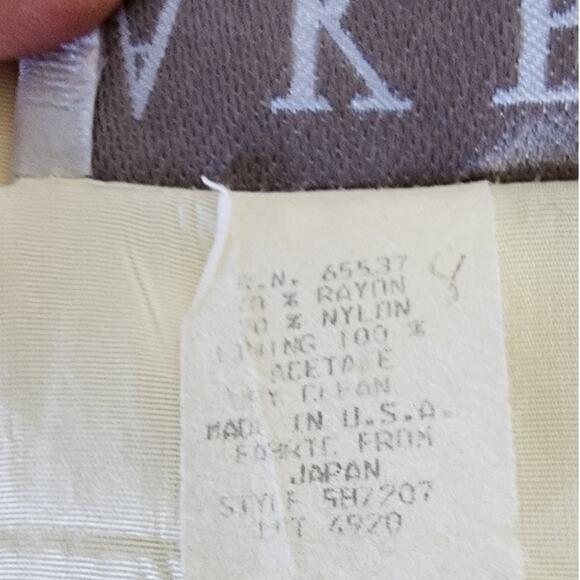 AKF New York VTG 90s Boho Retro Lace Pattern Cream Button Vest Womens Size Small - Picture 7 of 7